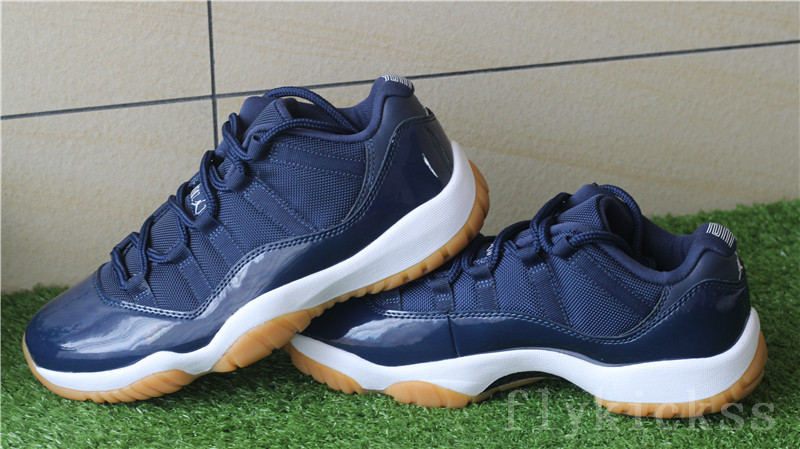 Authentic Air Jordan 11 Low Navy Gum